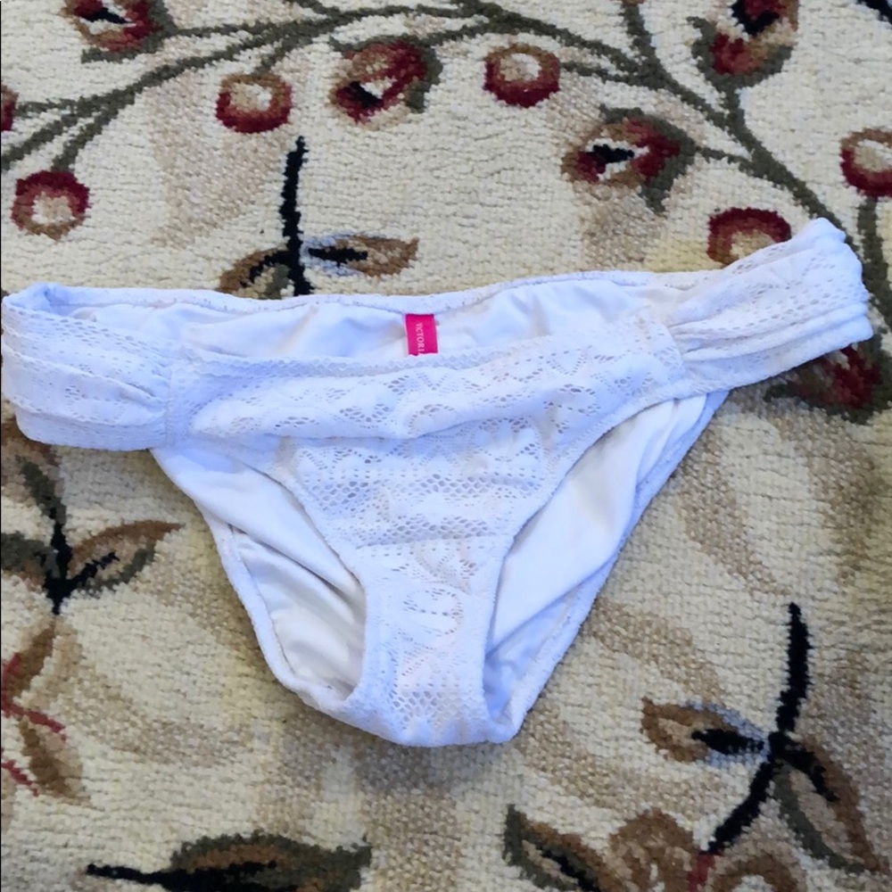 White bathing suit bottom